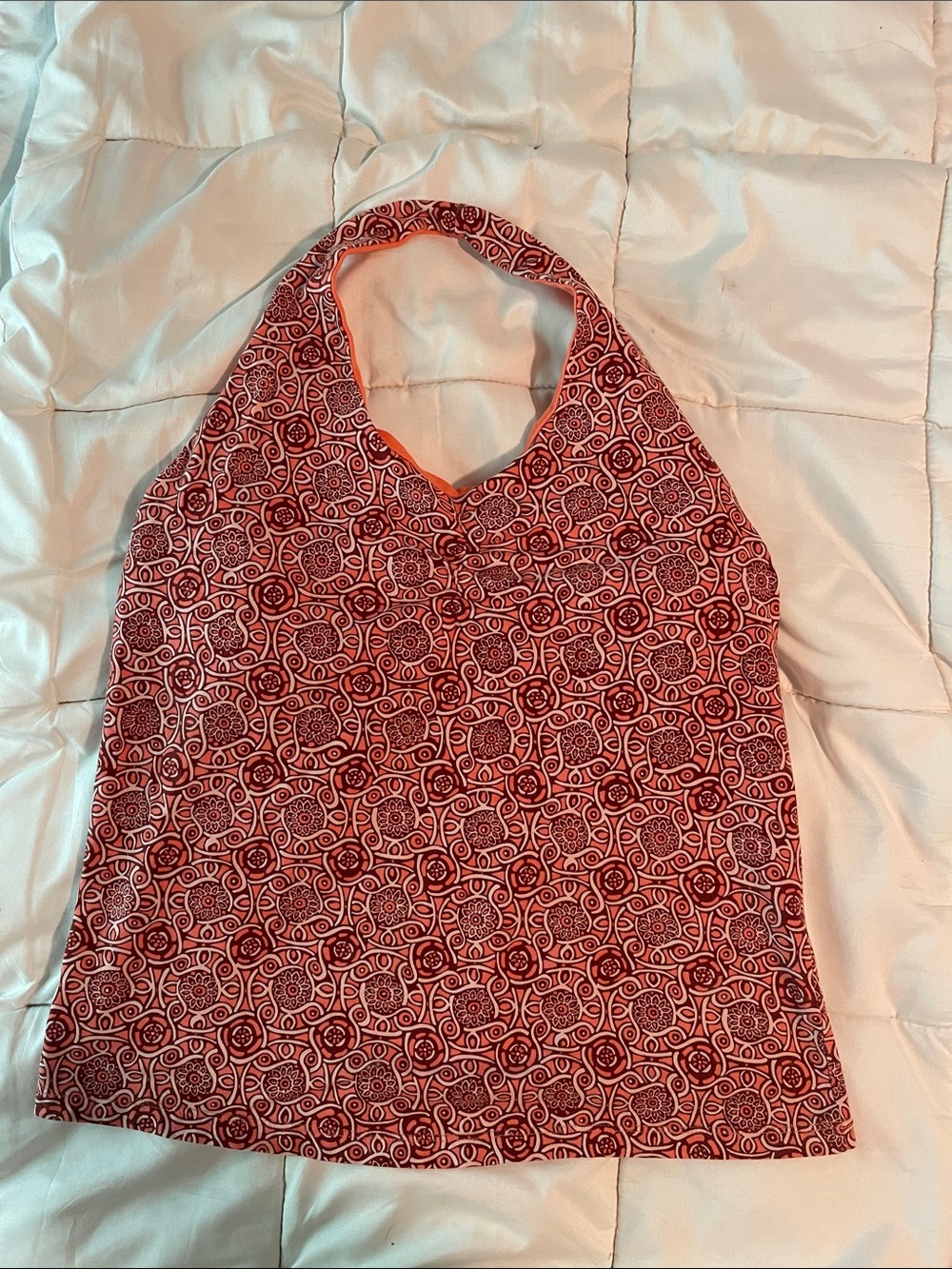 Sonoma Red Patterned Halter Top